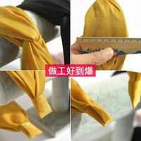 Bandeau unisexe en tissu à large bord avec trous pour cheveux, couleur unie, toutes saisons, style urbain tendance, marque LINGSHANG Express