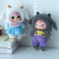 SAMUEL San Xiao Mao Mignon Pendentif en Peluche Elfes Planète Bleue Poupée Fille Elfe de Dessin Animé Série de Collaboration Design Magicien Aléatoire Boîte