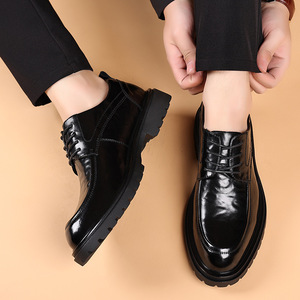 Zapatos de Vestir Oxford de Cuero Genuino para Hombre, Primavera 2026, Color Negro, Formales, Casuales, para Bodas, para Hombres Jóvenes - Product Image 3