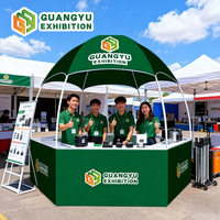 Tente de kiosque alimentaire personnalisée avec logo de marque, 10x10 pieds, tente extérieure hexagonale, gazebo promotionnel avec comptoir