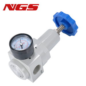 QTYH-8 10 15 25 50 1/4 3/8 1/2 2 inci tekanan tinggi Regulator udara katup pengukur pneumatik dengan 0 ~ 40 bar Inlet Port jenis fitting - Product Image 2