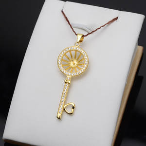 Pendentif en argent Han S925, pendentif en forme de cœur pour femme, bricolage, perle, plateau vide pour bijoux, accessoires 10-14, 616 - Product Image 4