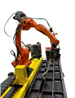 Station de travail robotisée de soudage à 8 axes, personnalisable, pour l'enseignement, avec machine de soudage automatique robotisée laser MIG/MAG et boîte de vitesses de soudeuse