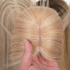 Servicios de Personalización de Stock: Topper de Cabello con Cutícula Alineada, Base de Seda con Parte Libre y Trama para Mujer - Product Image 2