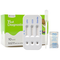 Kit de test rapide combiné 3 en 1 pour l'antigène CPV CCV Giardia chez le chien, échantillon fécal, kit de test vétérinaire pour maladies canines, OEM ODM
