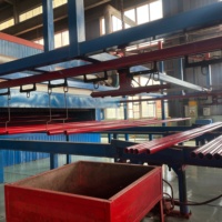 Tuyaux d'incendie rainurés rouges en acier époxy ASTM A53 A795 Sch10, tuyaux d'incendie en acier pour sprinklers Sch40 – Prix
