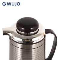 Échantillon gratuit de fiole thermos isolée sous vide de 1,6 l 1,9 l avec logo personnalisé garder thé café eau chaude froide fabricant avec recharge en verre