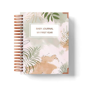 Logo personnalisé A5 couverture rigide bébé première année <span class=keywords><strong>Journal</strong></span> de mémoire PVC PP feuilles mobiles cadeau parfait pour les nouvelles mamans-imprimé <span class=keywords><strong>Journal</strong></span> d'histoire de <span class=keywords><strong>naissance</strong></span> - Product Image 1