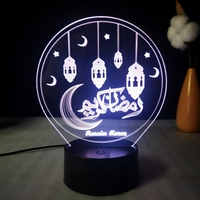 Lampe LED 3D visuelle chrétienne religieuse en acrylique, directement de l'usine, pour bureau, décoration intérieure, vente en gros