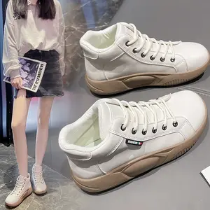 2023 New Fashion Breathable Lightweight Sneaker High Top Walking Style Shoes Casual Shoes For Women