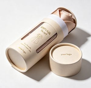 Eco Custom Luxury Gift Box Paper Packaging Underwear Cardboard Tube Box Cylinder <b>Socks</b> and Clothing Packaging With Window - Product Image 3