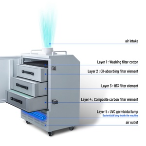 Knokoo fes350pro mới công suất cao 350W di động fume extractor Hepa kích hoạt bộ lọc carbon hiệu quả 95% cho vẻ đẹp Laser tàn nhang - Product Image 5