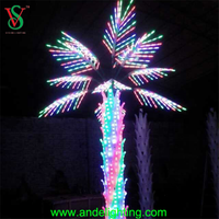 Plante artificielle imperméable à led en forme de palmiers, éclairage d'extérieur, produit de haute qualité, style asiatique du sud-est,, vente en gros