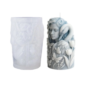 Molde de Silicona para Velas con Efecto de Luz, Diseño Lago de Cisnes de Ensueño, para Decoración Ambiental, Meditación y Exhibición Artística, Marca TangChu - Product Image 5