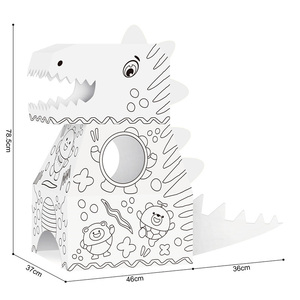 Juguete de Pintura de Dinosaurios de Cartón Creativo para Niños, Manualidades DIY, Venta Caliente - Product Image 4