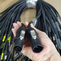 ST Maßgefertigter 2,5mm SAE Schnelltrennstecker Hochspannungs-Kupfer-Gummi-Konstruktion für AC-Verlängerungskabel Socapex-Kabel
