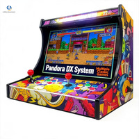 Borne d'arcade professionnelle de 22 pouces Pandora Box DX pour 2 joueurs, machine de jeu d'arcade de table avec joysticks Sanwa