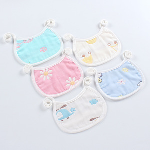 Nouvel Arrivage 2026 – Ensemble de 5 Bavoirs Bébé en Pur Coton à Motifs de Dessins Animés, Anti-Salissures, Style Foulard, Serviettes Anti-Salive Certifiées Classe A, 0-3 Ans - Product Image 2