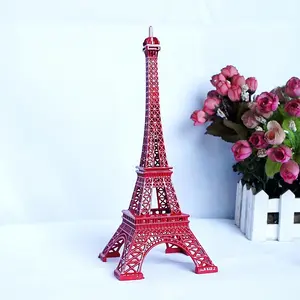 بودرة مزج إبداعية ثلاثية الألوان باللون الأزرق والأبيض برج إيفل في باريس