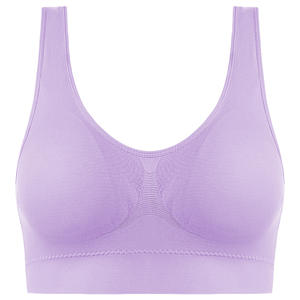 حمالة صدر رياضية سريعة الجفاف للسيدات مقاس كبير بدون أسلاك بدون أسلاك مع ديكور دانتيل ووسادات قابلة للإزالة - Product Image 6