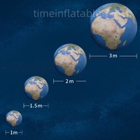 1m 2m Ballon gonflable géant personnalisé pour planète Parade Ballon gonflable suspendu pour globe terrestre