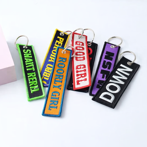 Certified Factory Custom Embroidery <b>Keychain</b> Regional Commemoration Custom Colors Shape Retro <b>Personality</b> Embroidery <b>Keychain</b> - Product Image 3