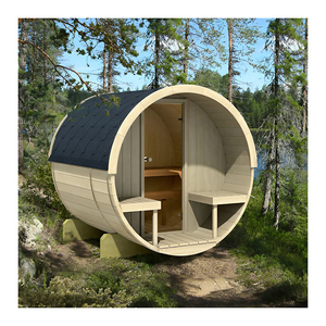 Ngoài trời thông gỗ Thùng phòng tắm hơi với ướt chức năng hơi nước và bếp gỗ cho 4 người - Product Image 2