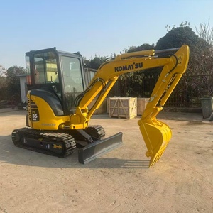 Escavatore Idraulico Usato Originale Giapponese Komatsu <span class=keywords><strong>PC35MR</strong></span> Micro Escavatore per Spazi Ultra Stretti Basso Numero di Ore Buona Qualità - Product Image 1