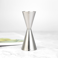 OEM Bar Supply 30ml 45ml Jigger double sans soudure en acier inoxydable 304 finition miroir, doseur à cocktail pour mixologie et barman