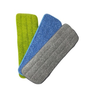 Microfiber <b>Flat</b> <b>Mop</b> Replacement Pads Rectangle Hook And Loop Fastener For Floor Cleaning - Product Image 1