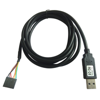Cable convertidor USB Serial TTL-232R-3V3 UART de Utech con blindaje trenzado y revestimiento de PVC, compatible con FTDI, cable de señal TTL de 3.3V