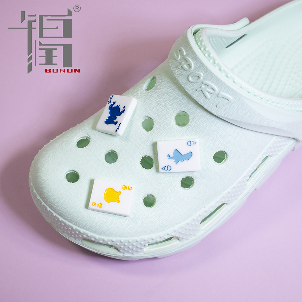 off white crocs custom