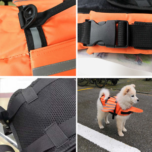 Giubbotto di salvataggio per animali domestici nuovo abbigliamento per cani da esterno riflettente per animali domestici con ali da bagno giubbotto di salvataggio per cani vestito estivo - Product Image 6