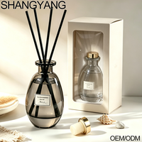 Diffuseur de parfum en verre de luxe écologique SY, couleur personnalisée, 150 ml, flacon vide pour diffuseur de parfum avec boîte