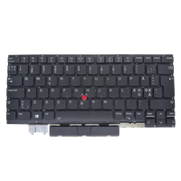 Teclado Retroiluminado NE Norwegian Trackpoint para Portátil Lenovo ThinkPad X1 Carbon 9.ª Gen. 9 2021 X1 2021 SN20Z77420-01 Nuevo Negro