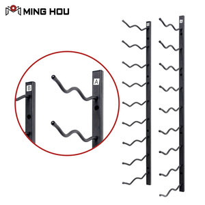 <span class=keywords><strong>Porte</strong></span>-vin <span class=keywords><strong>mural</strong></span> au design moderne, support à vin <span class=keywords><strong>en</strong></span> métal commercial avec panneau <span class=keywords><strong>en</strong></span> <span class=keywords><strong>bois</strong></span> pour la décoration de la maison, pour cave à vin - Product Image 4