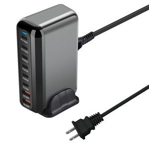Produits les mieux classés, vente en gros, chargeur de voyage pour ordinateur <span class=keywords><strong>portable</strong></span> multi-ports, chargeur GaN PD super rapide, type C USB, 500W, chargeur GaN - Product Image 6