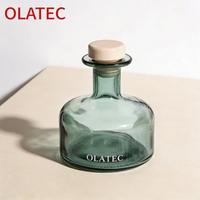 Difusor de Aroma de Cuello Largo 2026 en Oferta, Botella de Vidrio Grueso de Color Personalizado con Tapa Hermética a Juego, Fragancia para el Hogar
