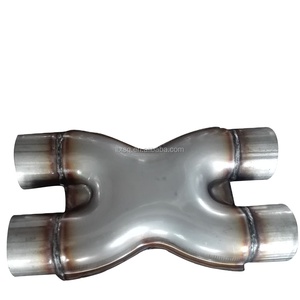 Silencieux d'échappement universel pour voiture en acier inoxydable de qualité, tuyau en <span class=keywords><strong>X</strong></span> - Product Image 2