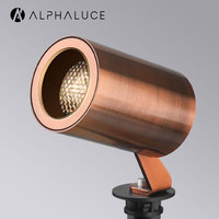 Projecteur LED à piquet en aluminium moulé sous pression de haute qualité IP65 DC24V 3W 7W 13W, finition cuivre antique, pour éclairage paysager et d'arbres