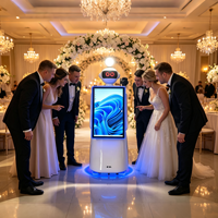 Popeye Photo Robot 2026 Dernière Version, Écran Interactif HD 32 Pouces, 360 °   Caméra mobile rotative avec télécommande