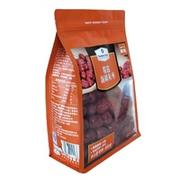 Hoog Niveau Chinese Date Jujube Gedroogd Fruit Doorzichtig Raam Ziplock Zakjes Food Grade Platte Bodem Datumverpakkingen