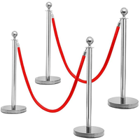 Traditionelle Event Party Auszeichnungen 6 Stück Set schwarz grün rot Teppich Samt hängen Geländer Barriere Post Seil Stütze