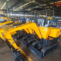Mini-excavatrice compacte de 1,2 tonne, excavatrice sur chenilles hydraulique, équipement de construction à vendre