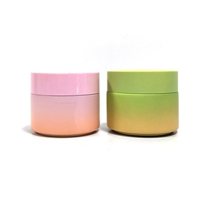 Envases Cosméticos de Vidrio para Crema o Pomada, 15ml, 20ml, 30ml, 50ml, 60ml, 100ml, en Degradado de Color Rosa y Azul, con Tapas - Product Image 1