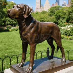 Escultura <span class=keywords><strong>de</strong></span> Perro <span class=keywords><strong>de</strong></span> Chocolate en Bronce Fundido en Frío <span class=keywords><strong>de</strong></span> Primera Calidad, Estatua Detallada <span class=keywords><strong>de</strong></span> Perro <span class=keywords><strong>de</strong></span> <span class=keywords><strong>Caza</strong></span>, Decoración Pública para Parques, Escultura <span class=keywords><strong>de</strong></span> Labrador en Bronce - Product Image 2