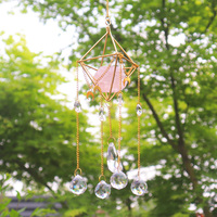 Atrapasoles de Cristal Natural Tallado a Mano, Ecológicos, de Alta Calidad, con Acabado Pulido, en Forma de Bola, Decoración Colgante con Protección UV, Venta al Por Mayor