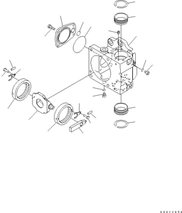 Bomba de Motor Hidráulico 708-7H-00011 para Bulldozer D155AX-3 - Product Image 2