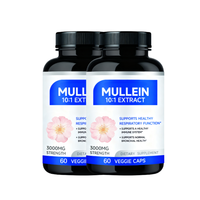Complément alimentaire pour le soutien pulmonaire, extrait de feuilles de molène, capsules molles |   Détox pulmonaire 15-en-1 pour fumeurs adultes à base de racine de guimauve