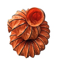 Tuyau flexible de conduit d'air de tuyau de spirale d'échappement isolé ignifuge de PVC diamètre de 6 pouces